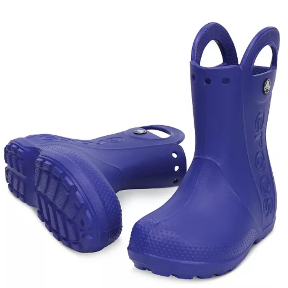 CROCS Handle It Rain Boots, Toddler Boys & Little Boys  Blue Size J 1 - Picture 8 of 8
